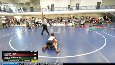 76-81 lbs Round 2 - Jaxson Helm, Logan Grizz vs Royce Hernandez, Westlake