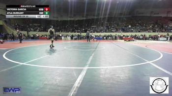 110 lbs Round Of 32 - Victoria Garcia, Norman Jr High vs Ayla Burkart, Coweta