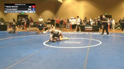 120 lbs Cons. Rd Of 16 - Miles Molina, Headhunters Wrestling Club vs Kylan Berry, Maine Premier Wrestling Club