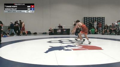 74 kg Cons. Sub-rd Of 16 - Chase Hontz, Blue & Gold Wrestling Club vs Adrian Pellot, Boilermaker RTC