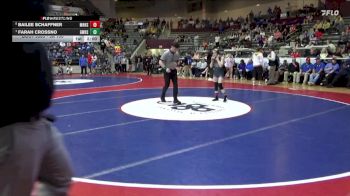 5A 100 lbs Semifinal - Farah Crossno, Greenwood vs Bailee Schaffner, Mountain Home