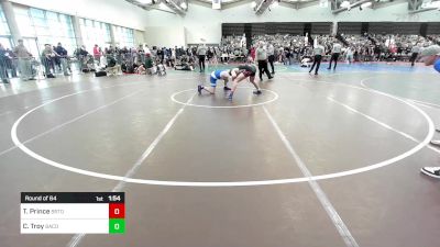 154-H lbs Round Of 64 - Tommy Prince, Brick Township vs Christian Troy, Bacon Barbell