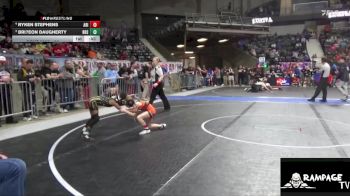 60 lbs 2nd Place Match - Bri?eon Daugherty, RSA Red Storm vs Ryken Stephens, Abilene