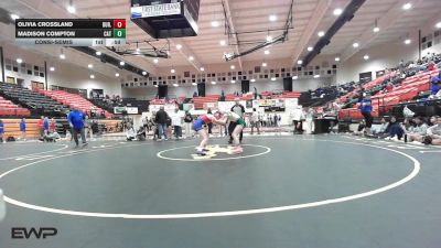 115 lbs Consolation - Olivia Crossland, Durant High School Girls vs Madison Compton, Catoosa Wrestling
