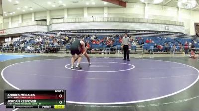 175 lbs Round 1 (6 Team) - Andres Morales, Webo Wrestling Club vs Jordan Keefover, Chesterton Wrestling Club