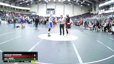 132 lbs Cons. Round 4 - Lily Vesek, Horseheads Sr HS vs Natalee Woodard, Auburn HS