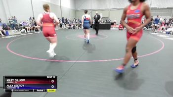 170 lbs Quarters & 1st Wb (16 Team) - Kiley Dillow, Kansas vs Alex Lecroy, Texas Red