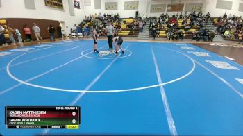 105 lbs Cons. Round 2 - Kaden Matthiesen, Worland Middle School vs Gavin Whitlock, Cody Middle School
