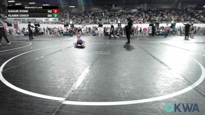 67 lbs Consi Of 16 #2 - Oaklee Stone, Piedmont vs Klasen Couch, Vian Wrestling Club