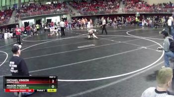 85 lbs Champ. Round 1 - Mason Mader, Crawford Jr. Wrestling vs Michael Vinson, Osmond WWO