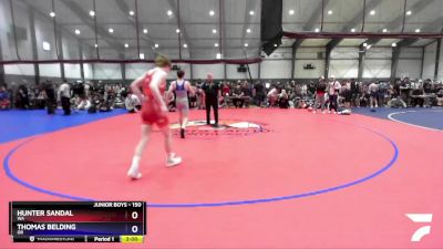 150 lbs Champ. Round 2 - Hunter Sandal, WA vs Thomas Belding, OR