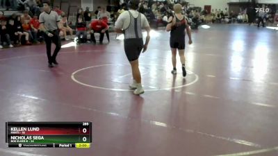 285 lbs Round 4 (8 Team) - Kellen Lund, Manti vs Nicholas Sega, Box Elder B