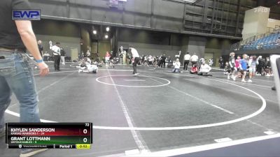 72 lbs Round 2 (10 Team) - KHYLEN SANDERSON, Kansas Warriors 1 vs Grant Lottmann, Untouchables