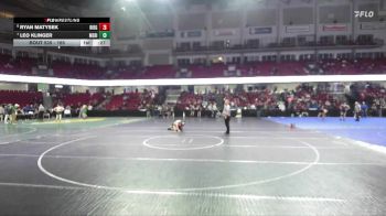 165 lbs Cons. Round 5 - Ryan Matysek, Ridgevue vs Leo Klinger, Meridian