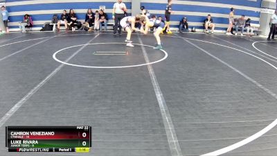 92 lbs Round 1 (8 Team) - Camron Veneziano, CTWHALE vs Luke Rivara, Junior Terps