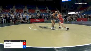 132 lbs Rnd Of 128 - Brody Kemper, Michigan vs Raymond Rioux, Indiana