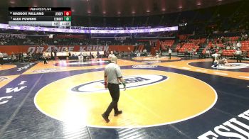 2A 106 lbs Champ. Round 1 - Alex Powers, Lemont (H.S.) vs Maddox Williams, Jerseyville (Jersey)