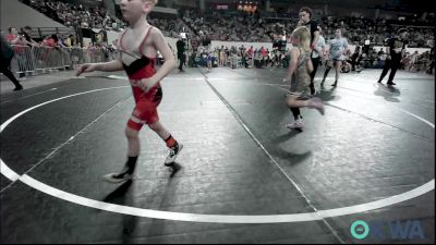 55 lbs Quarterfinal - Dax Whittington, Duncan Demon Wrestling vs Danger Welch, Claremore Wrestling Club