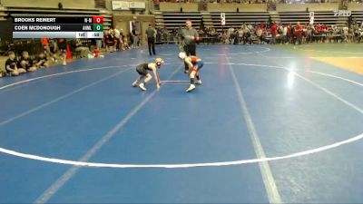60 lbs Semis (4 Team) - Brooks Reinert, Watertown-Mayer vs Coen McDonough, ANML