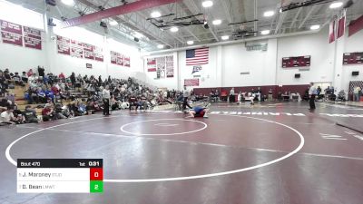 150 lbs 5th Place - John Maroney, St Joseph vs David Bean, Lyman Mem/Windham Tech