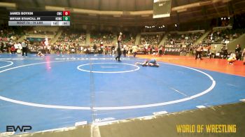 76 lbs Consi Of 32 #2 - James Boykin, Cowboy Wrestling Club vs Bryan Stancill Jr, Higher Calling Wrestling Club