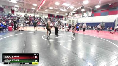 138 lbs Quarterfinal - Sergio Porras, Granite Hills vs Aaron Marcial, Mar Vista