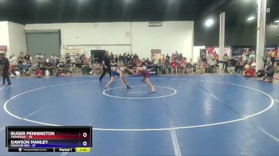 136 lbs Semis & 3rd Wb (16 Team) - Ruger Pennington, Tennessee vs Dawson Manley, Missouri Red