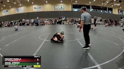 48 lbs Round 3 - Vincent Padilla, Mat Assassins Black vs Israel Jimenez, SouthWest Elite