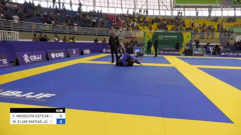 FELIPE MESQUITA ESTEVAM vs MARCOS ELIAS MATIAS JÚNIOR 2023 Brasileiro Jiu-Jitsu IBJJF