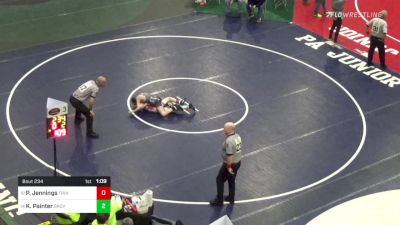 96 lbs Round Of 32 - Parker Jennings, Trinity vs Kagan Painter, Grove City