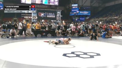 115 lbs Champ. Rd Of 64 - Jocelyn Danbe, New Jersey vs Elise Millsap, Utah
