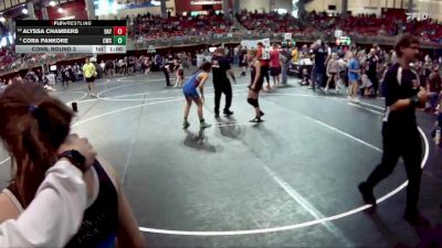 101 lbs Cons. Round 3 - Cora Pankoke, Centennial Wrestling Club vs Alyssa Chambers, Overton