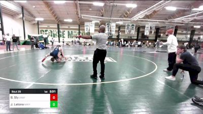 149 lbs Round Of 32 - Bentley Sly, Unaffiliated - HS vs James Latona, Navy