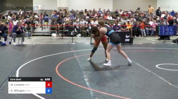 65 kg Cons Semi - Ana Luciano, NYAC vs Claire DiCugno, Team Tornado Wrestling Club