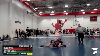 106 lbs Cons. Round 4 - Elijah Ogle, Brownsburg vs Brayden Juday, Leo