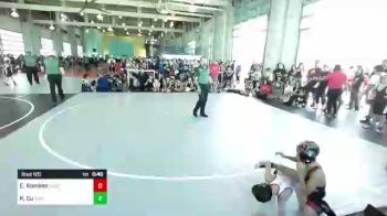 58 lbs Quarterfinal - Ezekiel Ramirez, WolfPack Wr Ac vs Koa Cu, Savage House WC