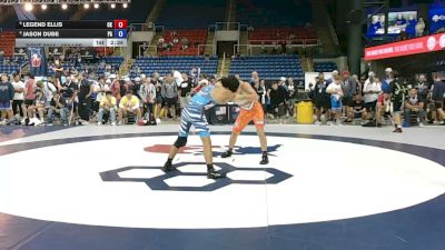 150 lbs Champ. Rd Of 16 - Legend Ellis, Oklahoma vs Jason Dube, Pennsylvania