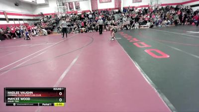 47-52 lbs Round 1 - Maycee Wood, Angry Fish vs Hadlee Vaughn, Cameron Youth Wrestling Club