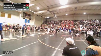 84 lbs Quarterfinal - Bj Gahagan Jr, Raw Wrestling Club vs Matthew Mills, Keystone Kids Wrestling Club