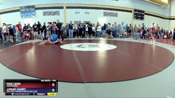 144 lbs Champ. Round 1 - Max Leon, Unattached vs Logan Haney, Bulldog Premier Wrestling Club