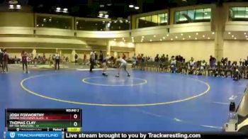 132 lbs Round 2 (10 Team) - Josh Foxworthy, Indiana Smackdown Black vs Thomas Clay, Rip Tide Wrestling