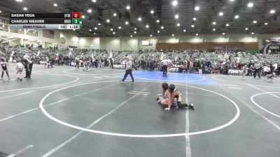 89 lbs Semifinal - Dasan Vega, Other Team vs Charles Weaver, Argonaut Jr Mustangs