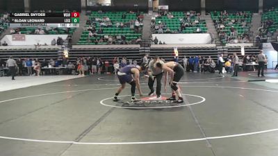 1A-4A 157 Quarterfinal - Gabriel Snyder, Weaver vs Sloan Leonard, Lexington School