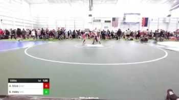 109 lbs Round Of 32 - Aaron Silva, Semper Fi WC vs Garrett Haley, Wyoming Middle School Team