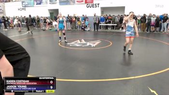 126 lbs Quarterfinal - Jaxson Young, Nikiski Freestyle Wrestling Club vs Kaden Costigan, Avalanche Wrestling Association