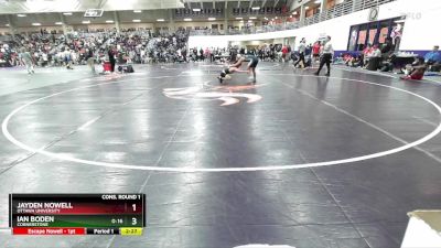 141 lbs Cons. Round 1 - Jayden Nowell, Ottawa University vs Ian Boden, Cornerstone