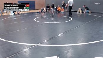 45 lbs 5th Place Match - Corbin Hennefer, Declo Stingers vs Slade Stephenson, Small Town Grims