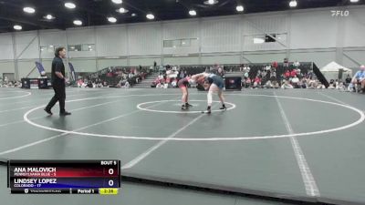 115 lbs Round 2 (8 Team) - Ana Malovich, Pennsylvania Blue vs Lindsey Lopez, Colorado