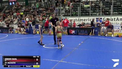 56 lbs Semifinal - Jebsen Bahl, WI vs Ty McMath, FL