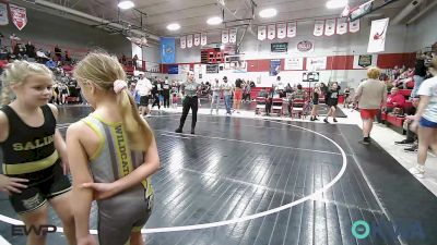 58-64 lbs Rr Rnd 1 - Layla Waldeck, Salina Wrestling Club vs Lainey Davie, Salina Wrestling Club